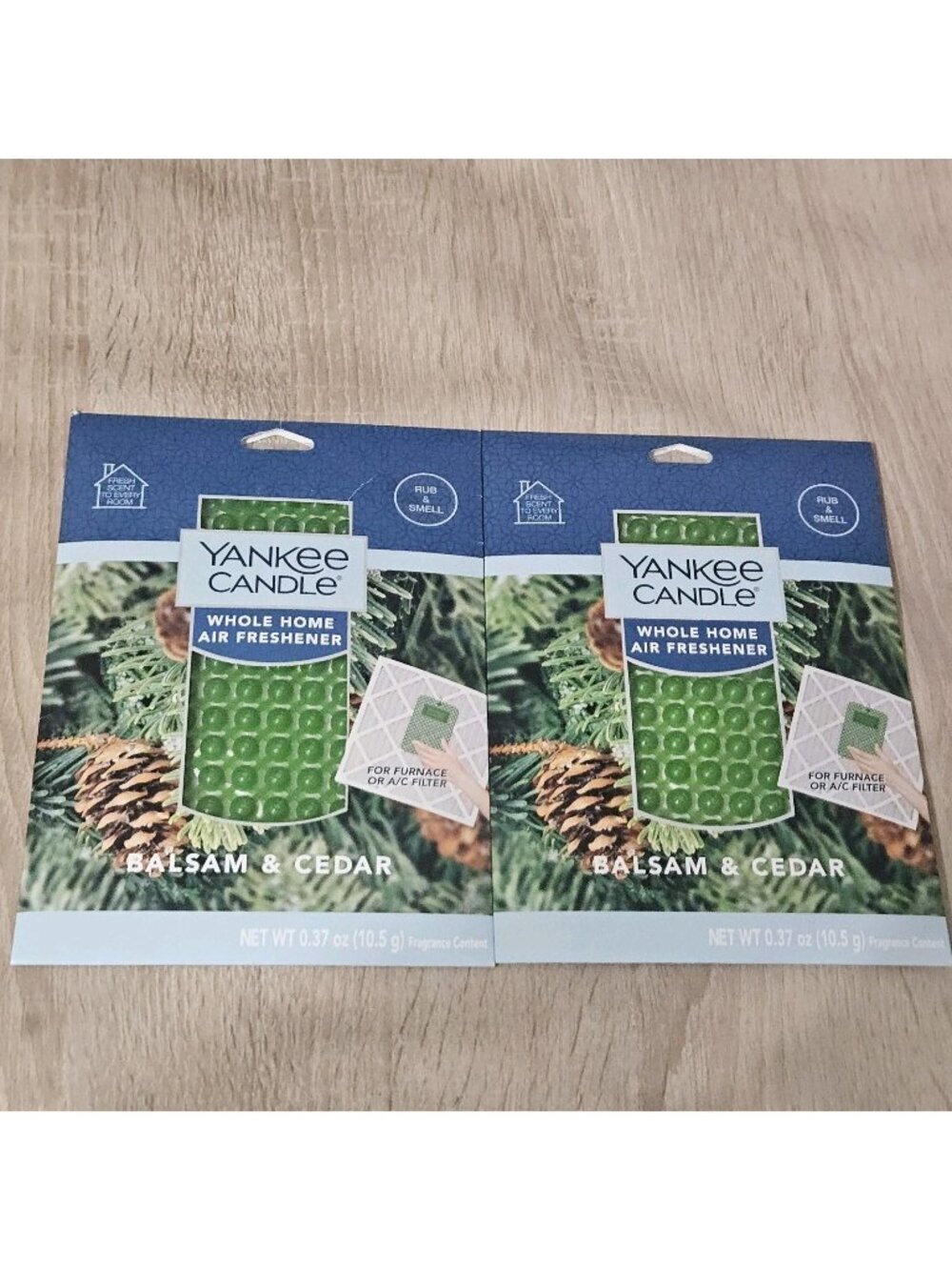 2 Yankee Candle Balsam & Cedar Scented House Furnace A/C Filter Air Freshener
